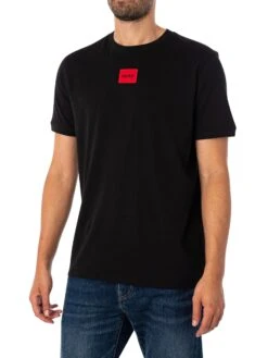 HUGO Diragolino212 T-Shirt - Black -Standout Store 51876b