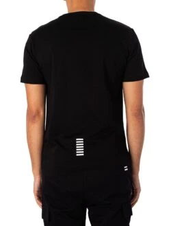 EA7 Chest Logo T-Shirt - Black/White 4 EA7 Chest Logo T-Shirt - Black/White -Standout Store 51951c