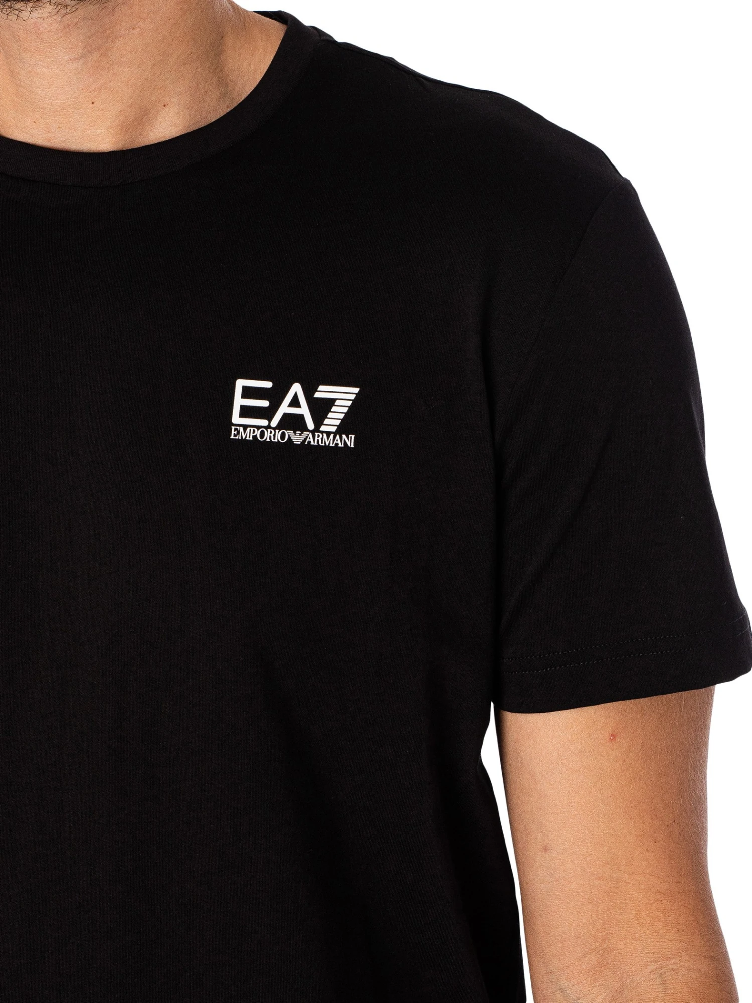 EA7 Chest Logo T-Shirt - Black/White EA7 Chest Logo T-Shirt - Black/White -Standout Store 51951d