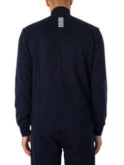 EA7 Chest Logo Zip Tracksuit - Armani Blue -Standout Store 51954d