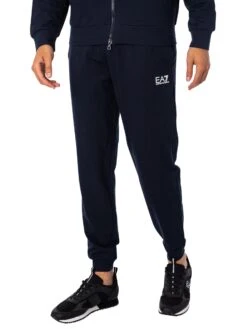 EA7 Chest Logo Zip Tracksuit - Armani Blue -Standout Store 51954h