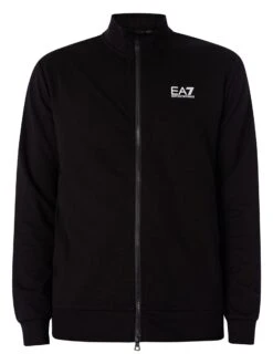 EA7 Chest Logo Zip Tracksuit - Black -Standout Store 51955f