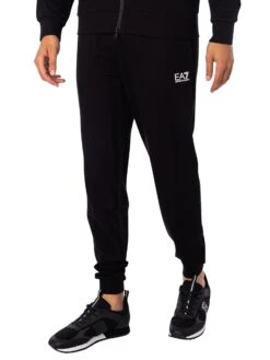 EA7 Chest Logo Zip Tracksuit - Black -Standout Store 51955h