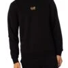 EA7 Logo Sweatshirt - Black/Gold -Standout Store 51959a