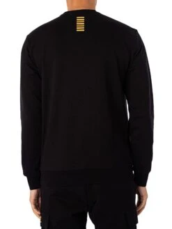 EA7 Logo Sweatshirt - Black/Gold -Standout Store 51959c