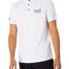 EA7 Ventus 7 Collar T-Shirt - White/Black