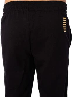 EA7 Logo Zip Through Tracksuit - Black/Gold -Standout Store 52051k
