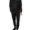 EA7 Logo Zip Tracksuit - Black/Gold 1 EA7 Logo Zip Tracksuit - Black/Gold -Standout Store 52053a
