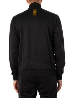 EA7 Logo Zip Tracksuit - Black/Gold -Standout Store 52053d