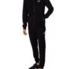 EA7 Zip Hooded Tracksuit - Black/Gold -Standout Store 52058a