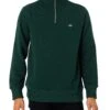 GANT Regular Shield Half Zip Sweatshirt - Tartan Green -Standout Store 52369a