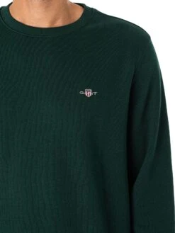 GANT Regular Shield Sweatshirt- Tartan Green -Standout Store 52488d