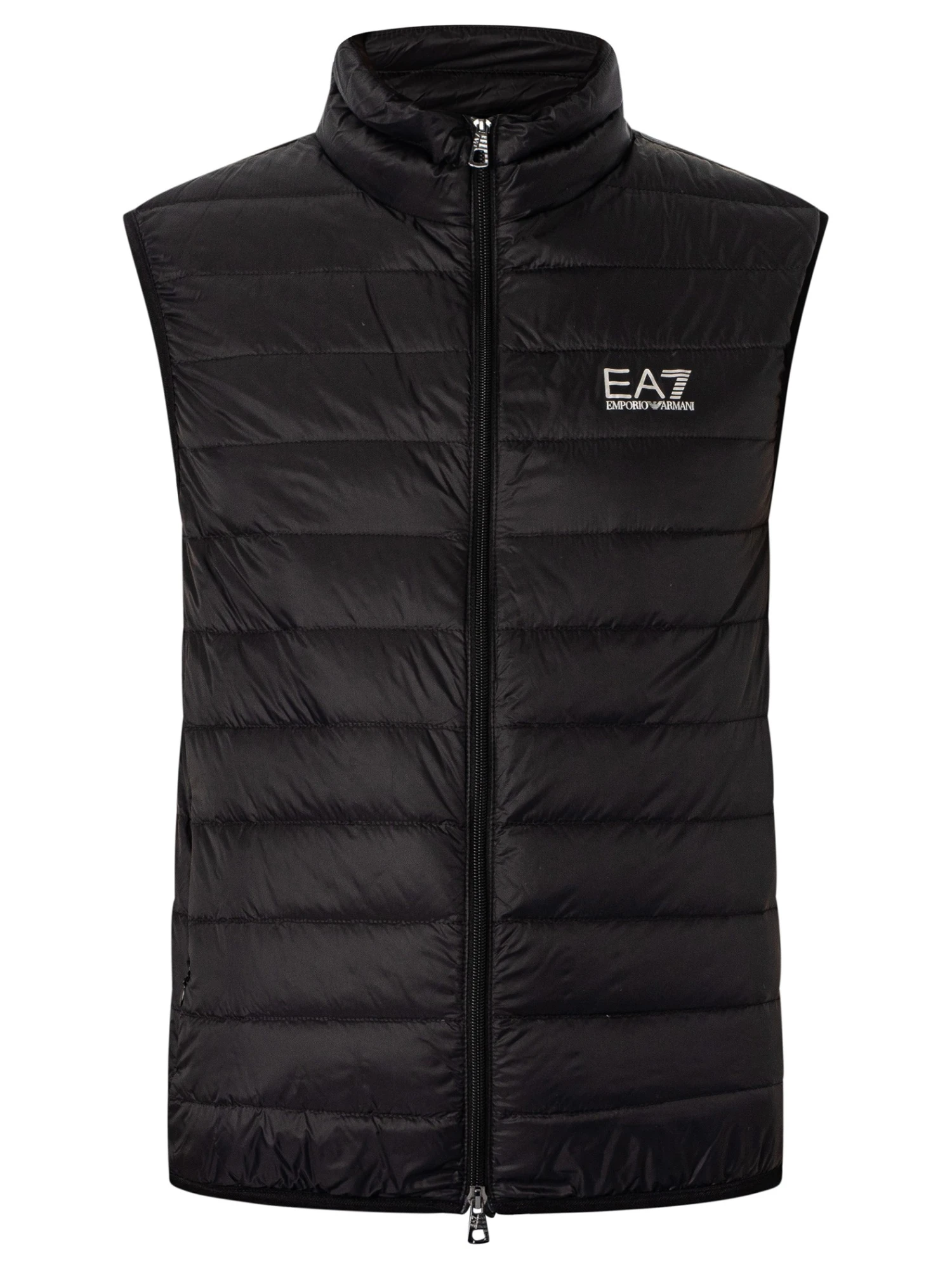 EA7 Woven Down Gilet - Black/Silver EA7 Woven Down Gilet - Black/Silver -Standout Store 52772f