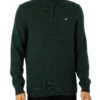 GANT Casual Cotton Half Zip Knit - Tartan Green