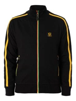 Trojan Contrast Track Jacket - Black -Standout Store 53196e