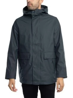 Hunter Logo Rain Jacket - Navy