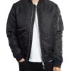 Schott MA-1 Bomber Jacket - Black -Standout Store 53437a
