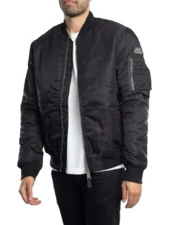 Schott MA-1 Bomber Jacket - Black 3 Schott MA-1 Bomber Jacket - Black -Standout Store 53437b
