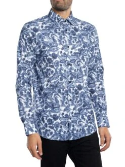 Ted Baker Palsley Regular Shirt - Blue/Blue