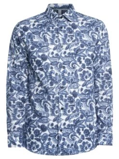 Ted Baker Palsley Regular Shirt - Blue/Blue -Standout Store 53718f