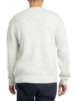 Solid Hamed Cardigan - Pristine Melange -Standout Store 53855c