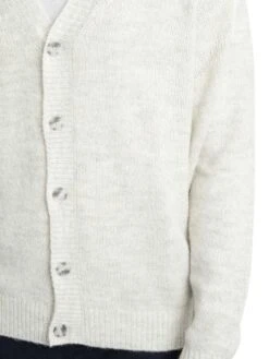 Solid Hamed Cardigan - Pristine Melange -Standout Store 53855d