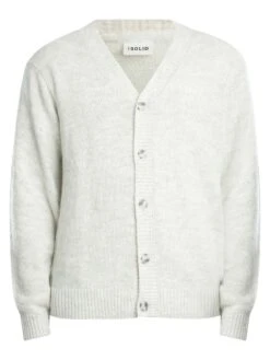 Solid Hamed Cardigan - Pristine Melange -Standout Store 53855f