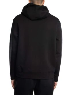 Armani Exchange Jersey Logo Pullover Hoodie - Black/White -Standout Store 54213c