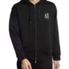 Armani Exchange Jersey Logo Zip Hoodie - Black/White -Standout Store 54214a