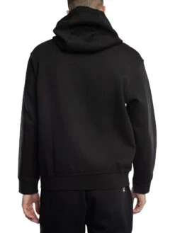 Armani Exchange Jersey Logo Zip Hoodie - Black/White -Standout Store 54214c