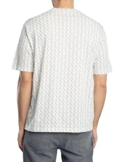 Armani Exchange Logo Pattern T-Shirt - Off White -Standout Store 54215c