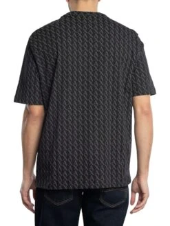 Armani Exchange Logo Pattern T-Shirt - Black -Standout Store 54216c