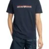 Emporio Armani Lounge Echo Logo T-Shirt - Blue 2 Emporio Armani Lounge Echo Logo T-Shirt - Blue -Standout Store 54271a