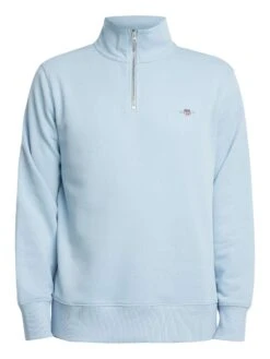 GANT Regular Shield 1/4 Zip Sweatshirt - Fresh Blue -Standout Store 54287e