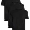 Lacoste 3 Pack Crew Lounge T-Shirts - Black 1 Lacoste 3 Pack Crew Lounge T-Shirts - Black -Standout Store 54325a