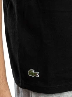 Lacoste 3 Pack Crew Lounge T-Shirts - Black/Grey/White 5 Lacoste 3 Pack Crew Lounge T-Shirts - Black/Grey/White -Standout Store 54326d