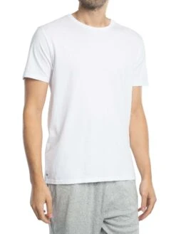 Lacoste 3 Pack Crew Lounge T-Shirts - Black/Grey/White 7 Lacoste 3 Pack Crew Lounge T-Shirts - Black/Grey/White -Standout Store 54326f