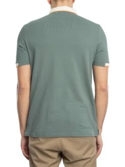 Lyle & Scott Half Tipped Polo Shirt - Green Mercurial 4 Lyle & Scott Half Tipped Polo Shirt - Green Mercurial -Standout Store 54346c