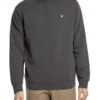 Lyle & Scott Loopback Quarter Zip Sweatshirt - Gunmetal -Standout Store 54362a