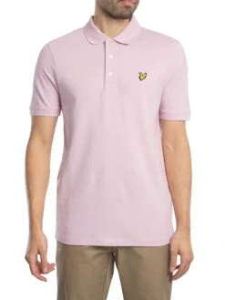 Lyle & Scott Plain Polo Shirt - Pink Light
