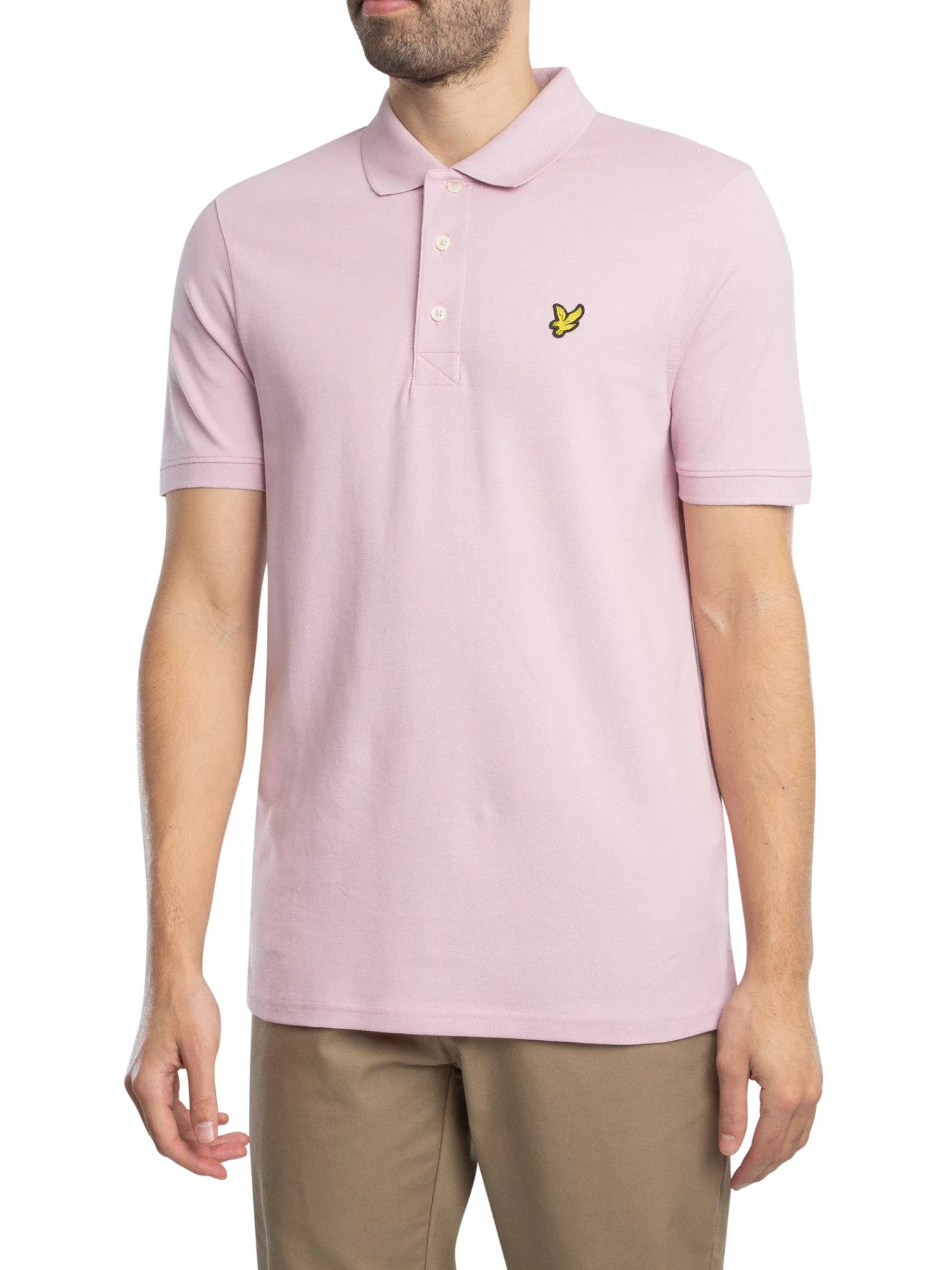 Lyle & Scott Plain Polo Shirt - Pink Light Lyle & Scott Plain Polo Shirt - Pink Light -Standout Store 54366b