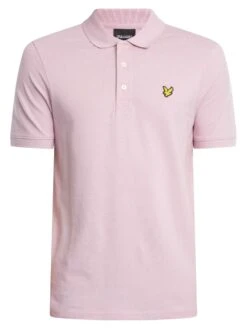 Lyle & Scott Plain Polo Shirt - Pink Light 6 Lyle & Scott Plain Polo Shirt - Pink Light -Standout Store 54366e