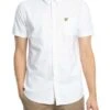 Lyle & Scott Short Sleeved Oxford Shirt - White 2 Lyle & Scott Short Sleeved Oxford Shirt - White -Standout Store 54380a