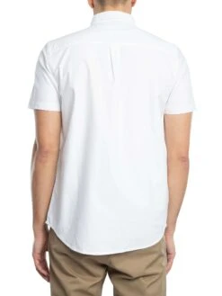 Lyle & Scott Short Sleeved Oxford Shirt - White -Standout Store 54380c