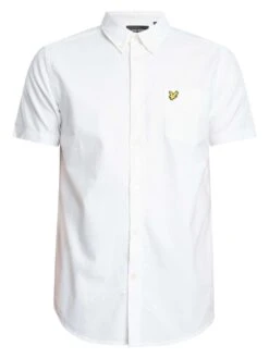 Lyle & Scott Short Sleeved Oxford Shirt - White -Standout Store 54380e
