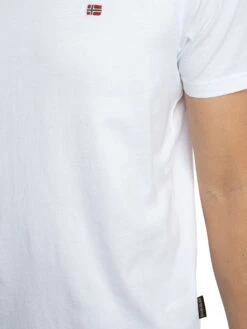 Napapijri Salis Regular T-Shirt - White -Standout Store 54400d