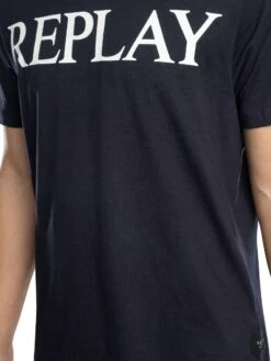 Replay Big Brand Graphic T-Shirt - Navy 5 Replay Big Brand Graphic T-Shirt - Navy -Standout Store 54406d