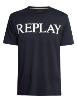 Replay Big Brand Graphic T-Shirt - Navy 7 Replay Big Brand Graphic T-Shirt - Navy -Standout Store 54406f