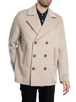 Ted Baker Aldovie Peacoat Jacket - Stone