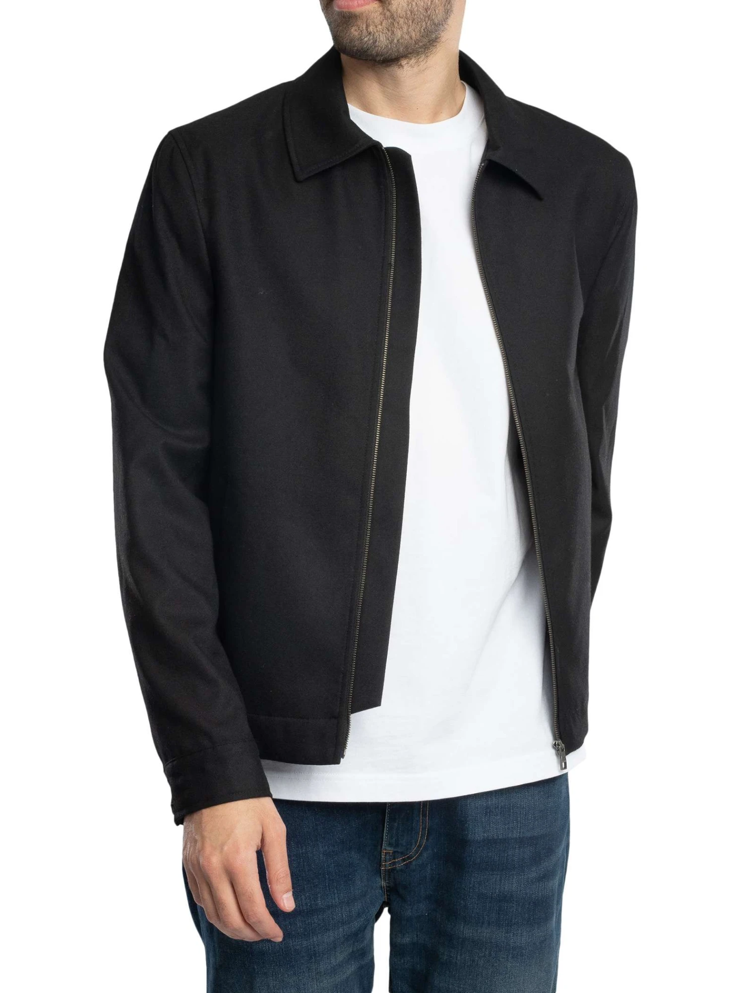 Ted Baker Henry J Wool Blend Harrington Jacket - Black Ted Baker Henry J Wool Blend Harrington Jacket - Black -Standout Store 54422b